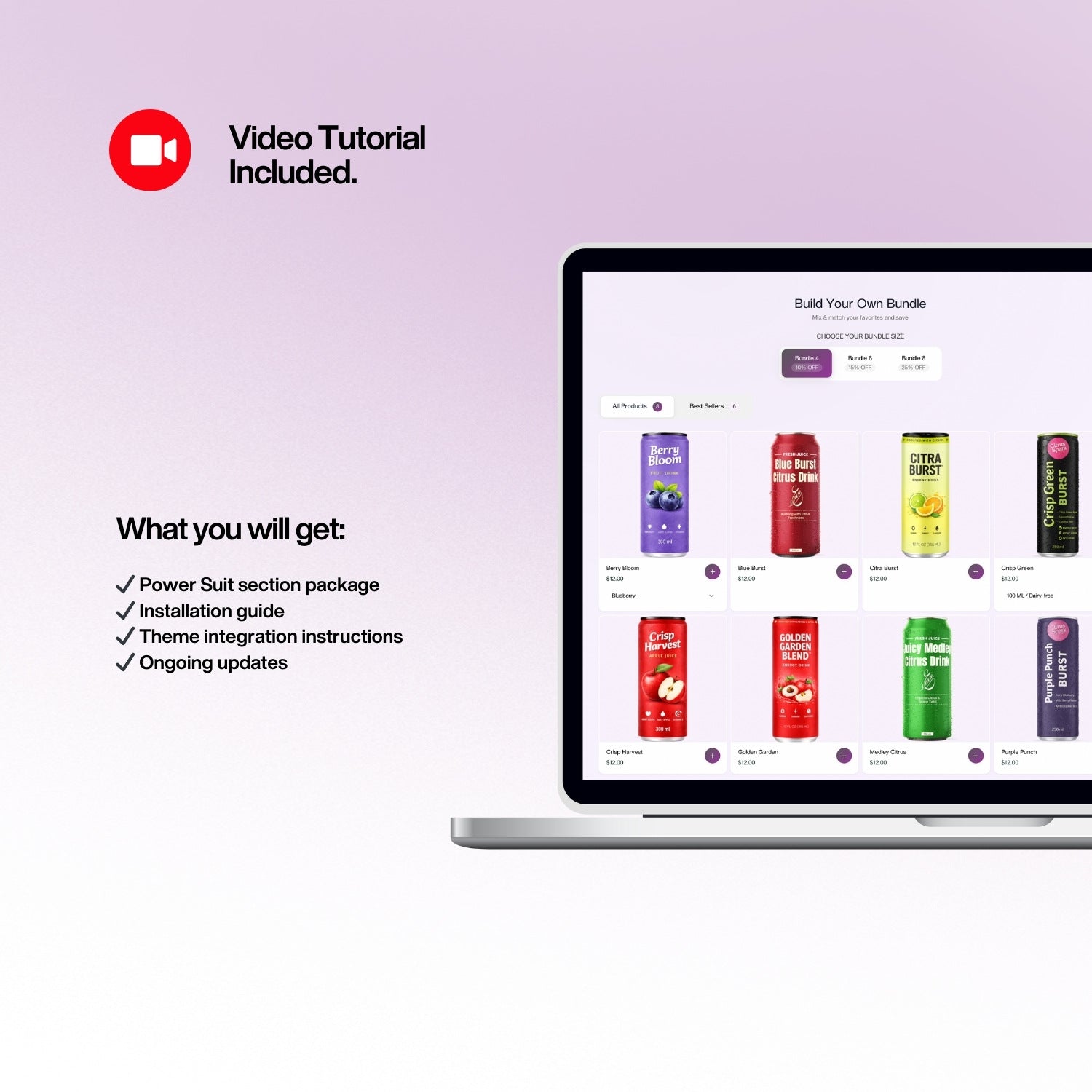 Power Suite - High converting landing page structure