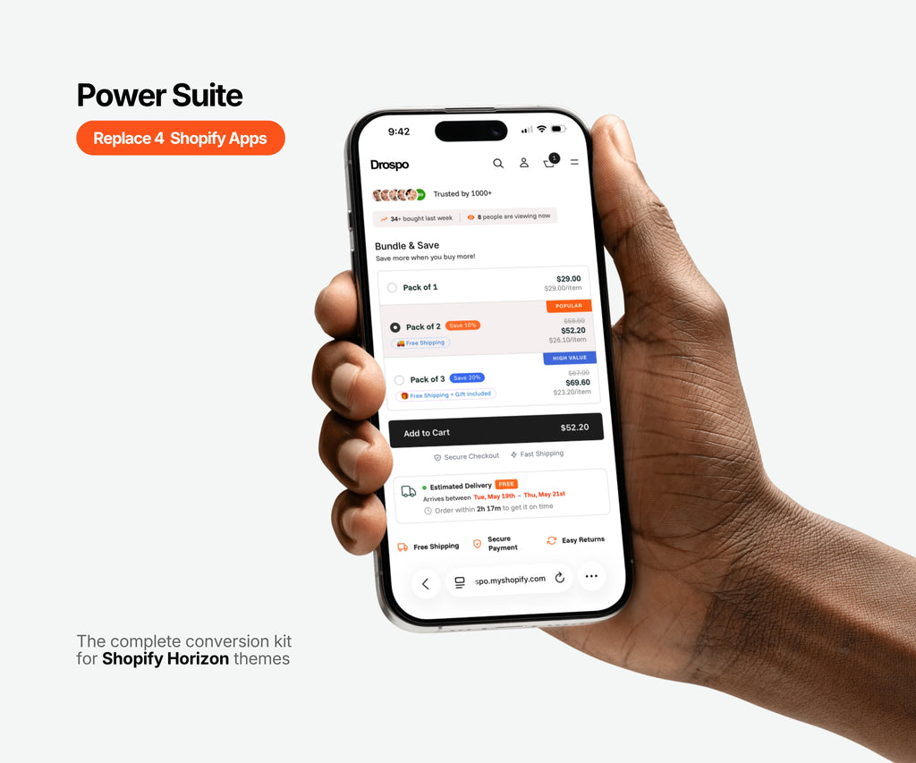 Power Suite - High converting Product page Blocks (Horizon Theme)