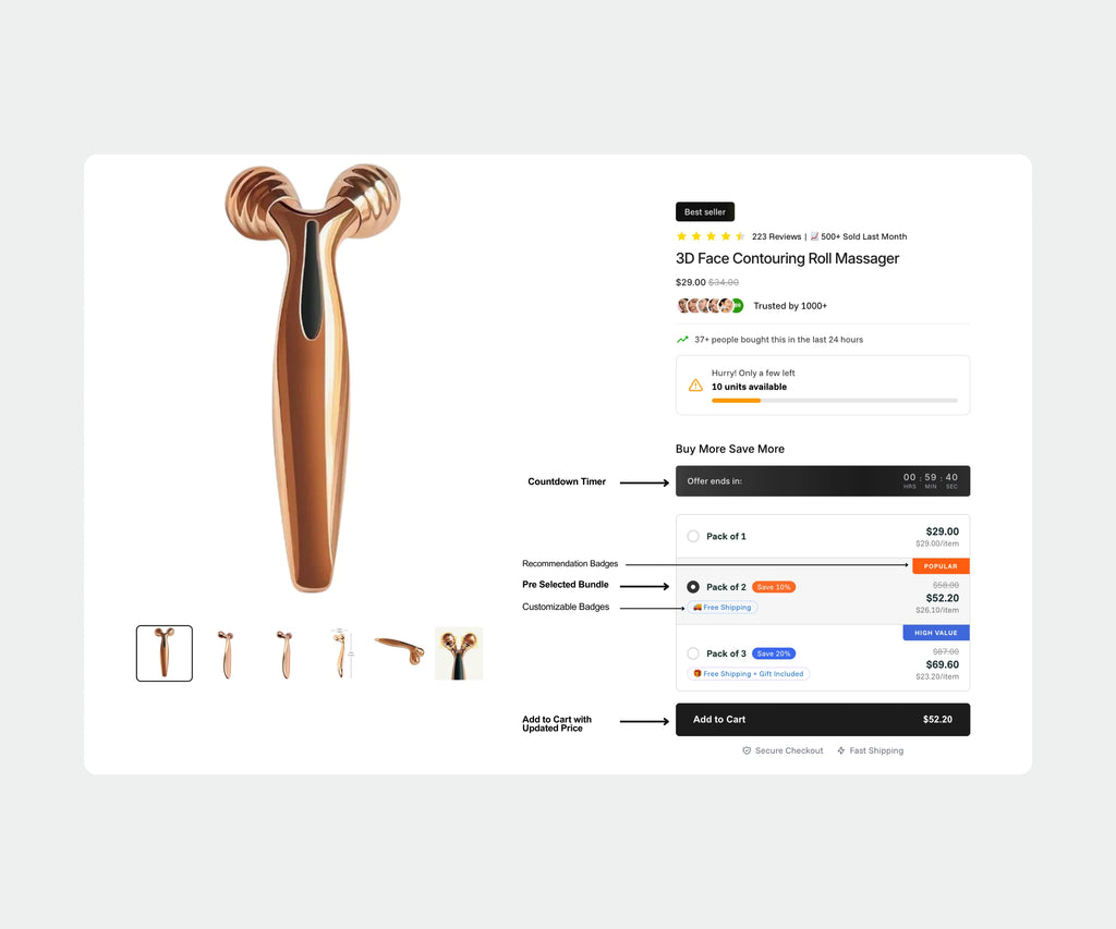 Volume Discounts — Quantity Breaks Block for Shopify