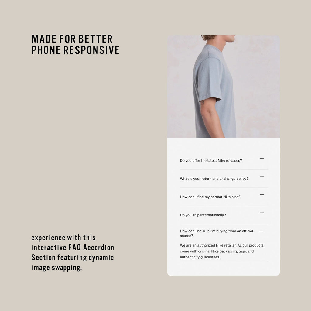 FAQ Accordion with Dynamic Image Swapping