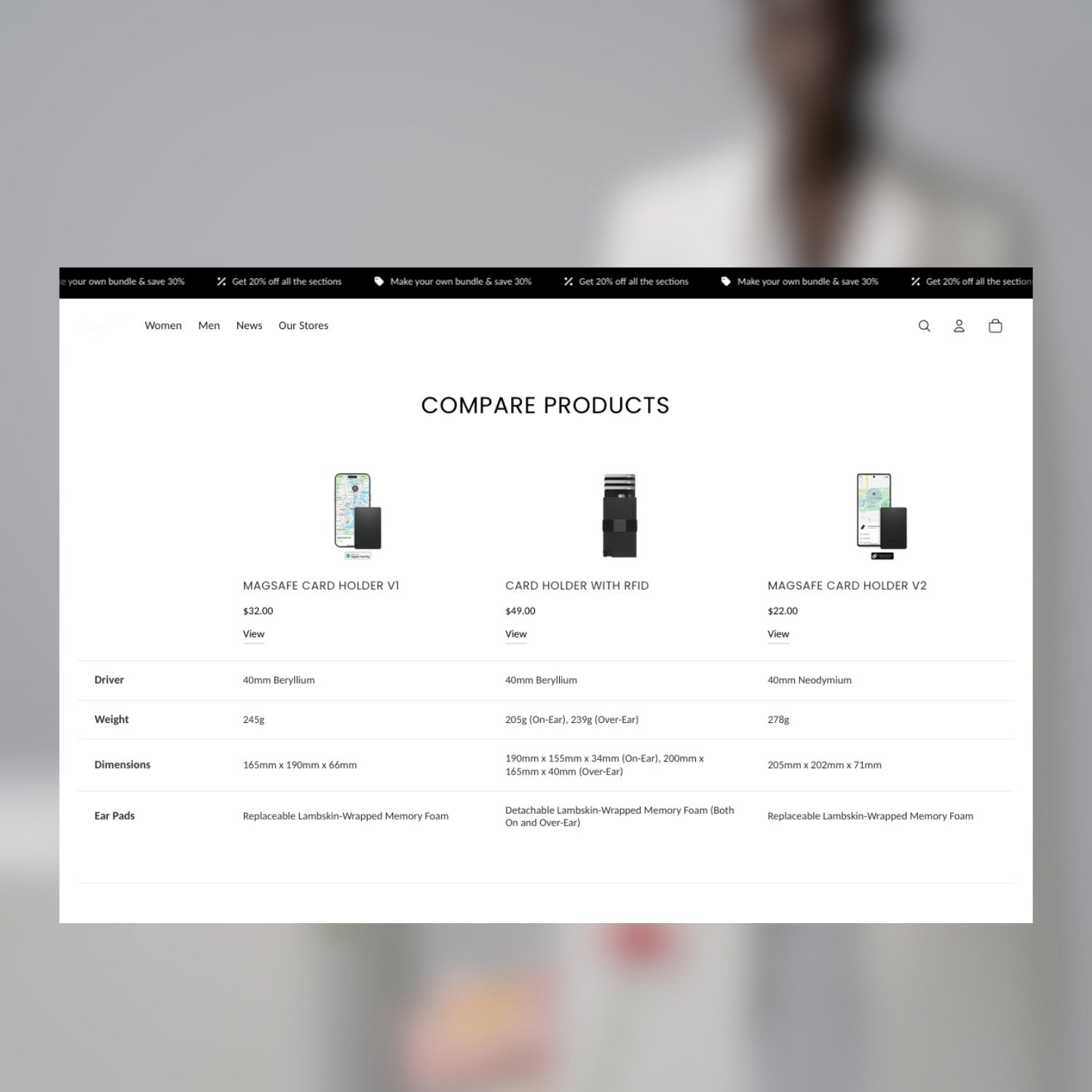 Product Comparison Section for Shopify 2.0