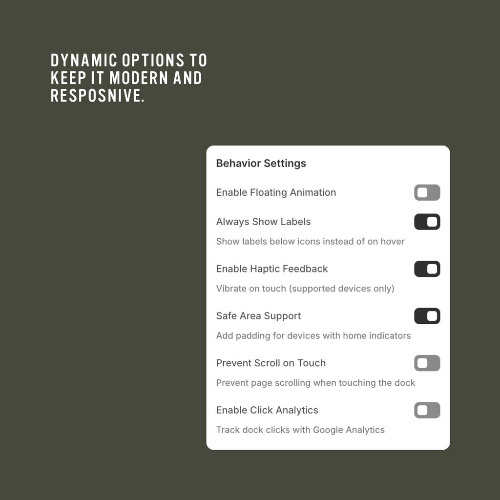 Mobile Bottom Sticky Icon Bar