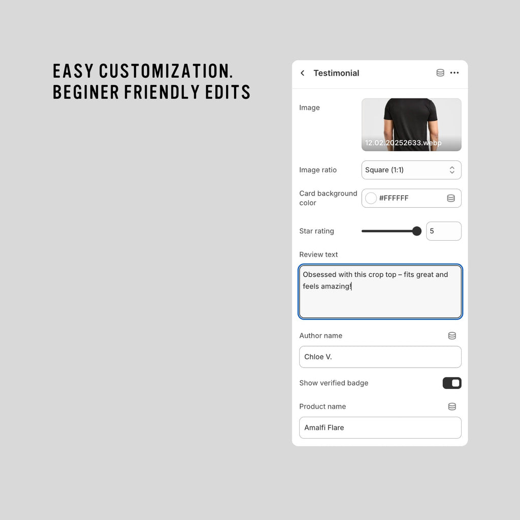 Testimonial Marquee Section for Shopify 2.0