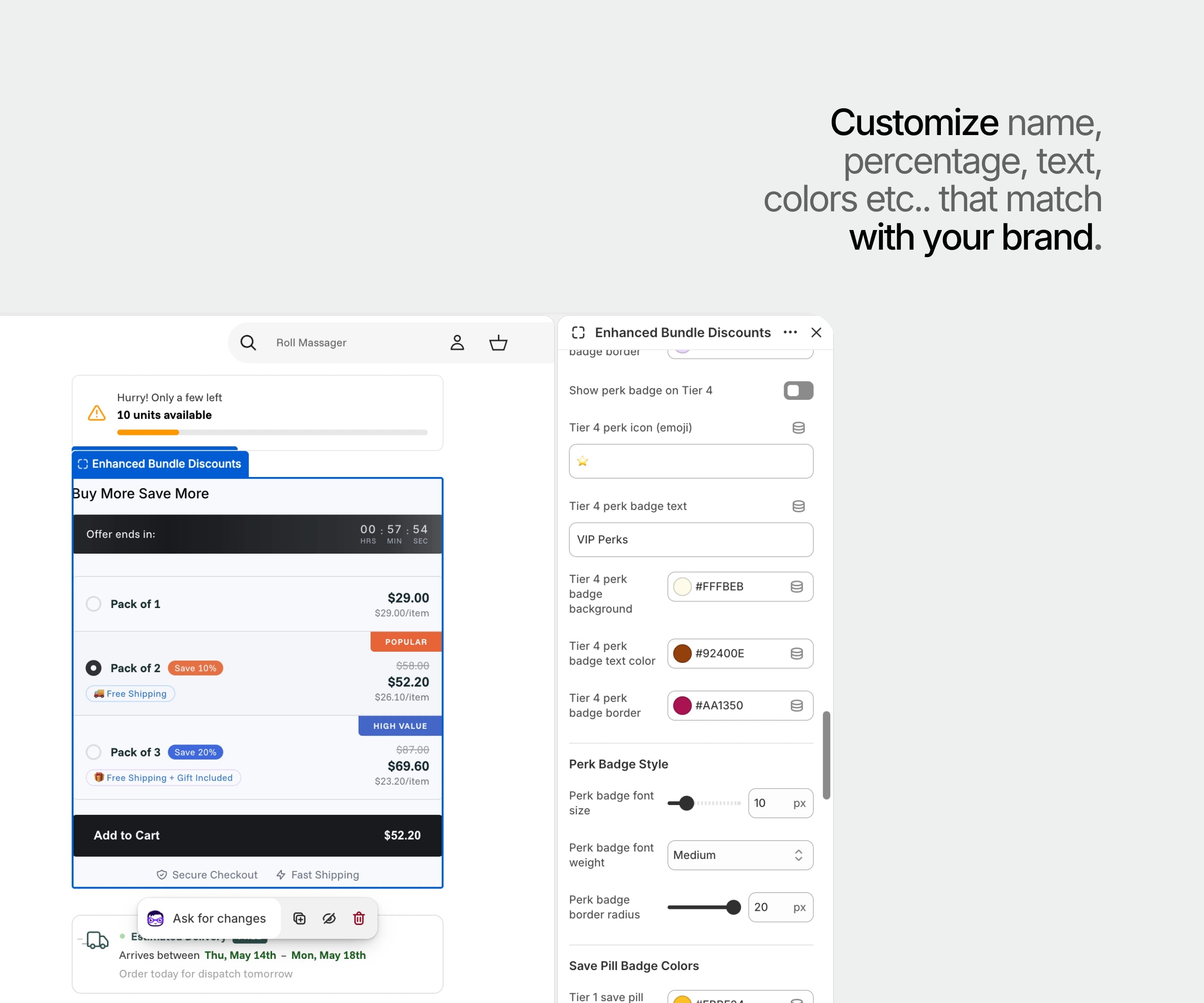 Volume Discounts — Quantity Breaks Block for Shopify