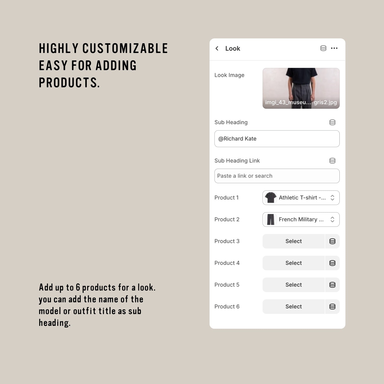 Shop the Look Carousel for Shopify 2.0
