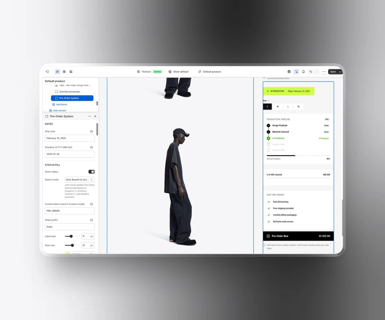 Premium Pre-Order Block – Built for Drops, Limited Editions & High-Intent Launches