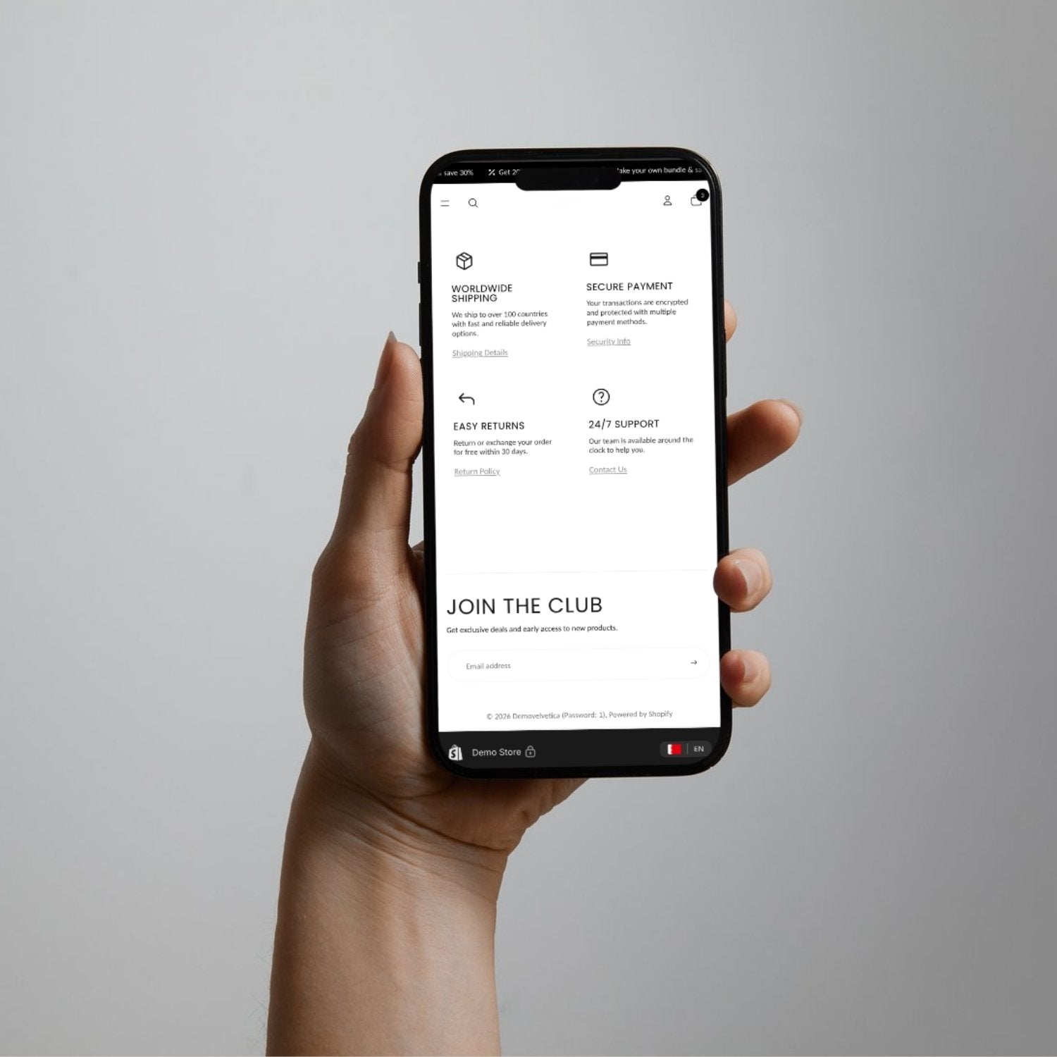 Features List – Icon, Heading & Text Section