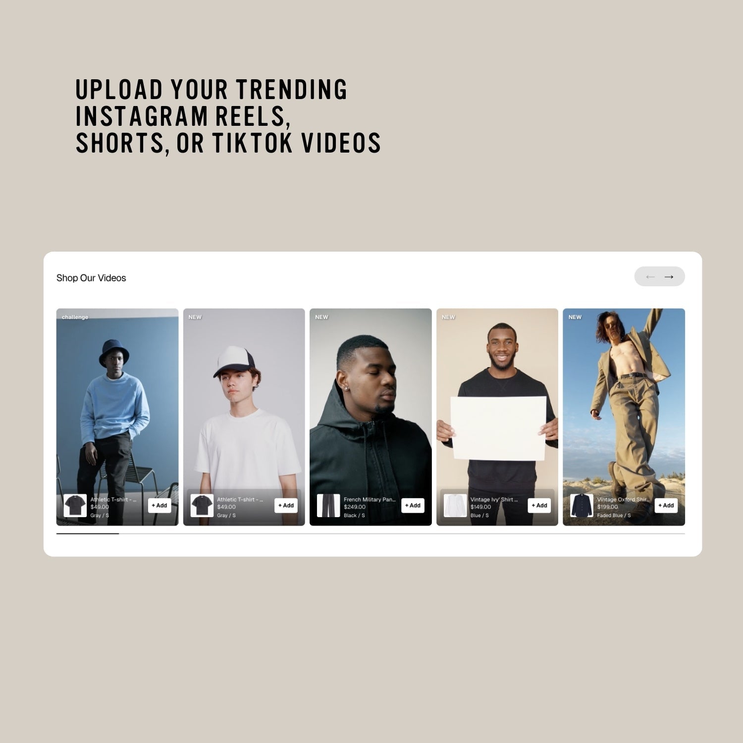 Shoppable Video Section for Shopify 2.0
