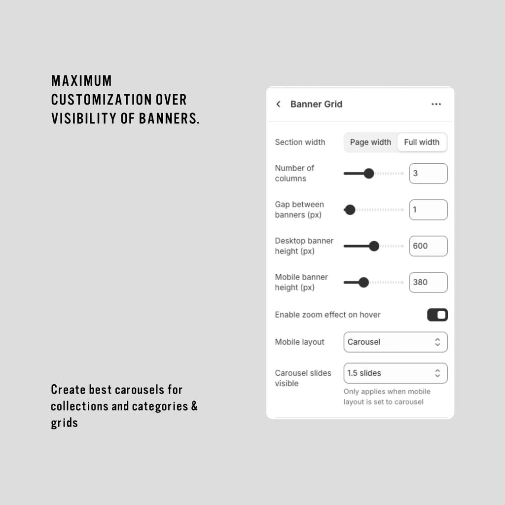 Advanced Banner Section for Shopify 2.0