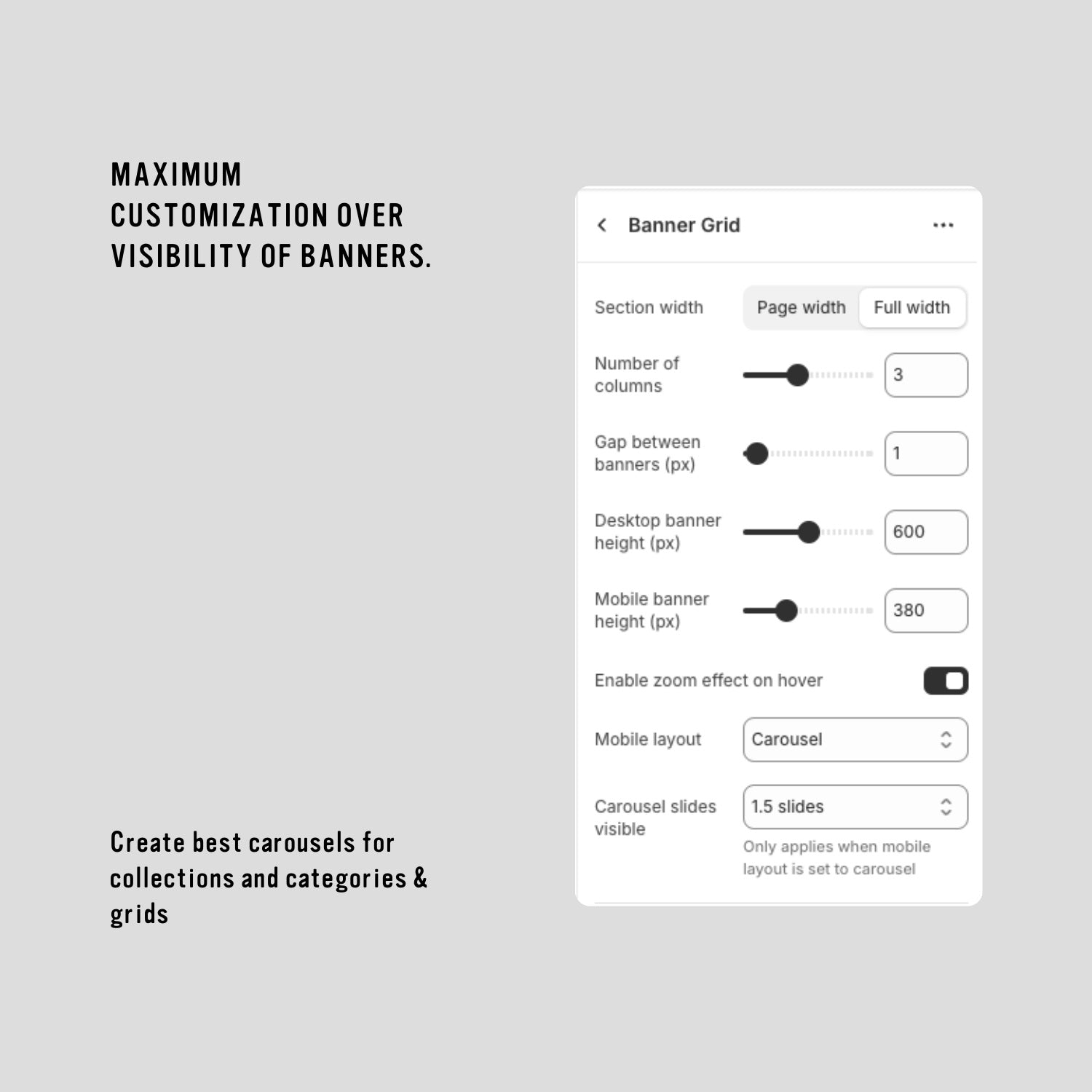 Advanced Banner Section for Shopify 2.0