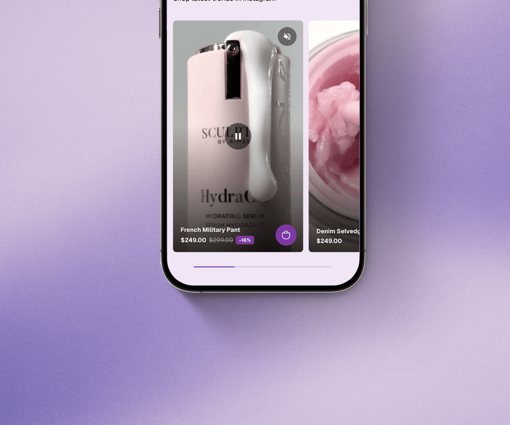 Shoppable Video Section