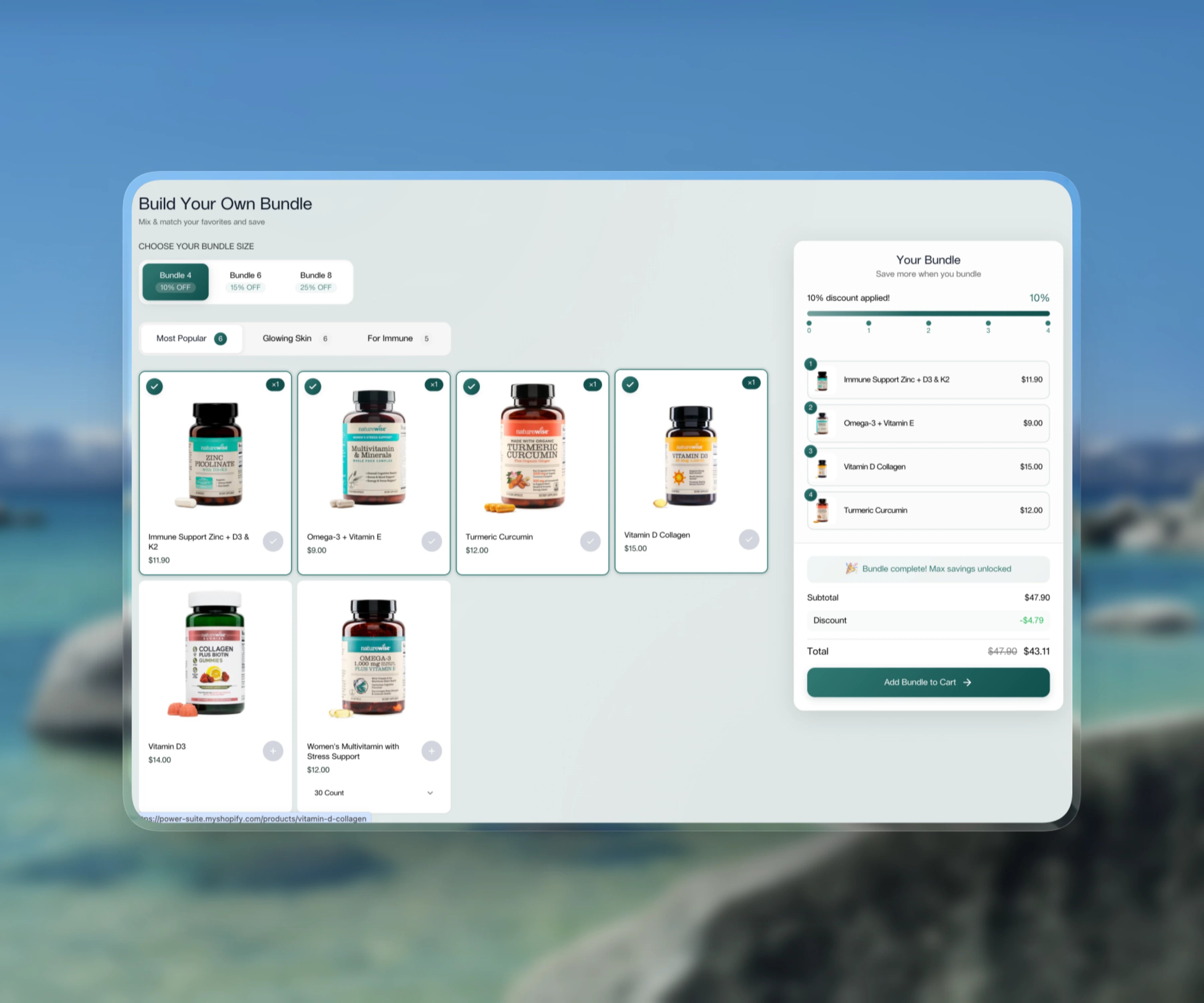 Premium Build Your Own Bundle Shopify Section — BYOB Bundle Builder
