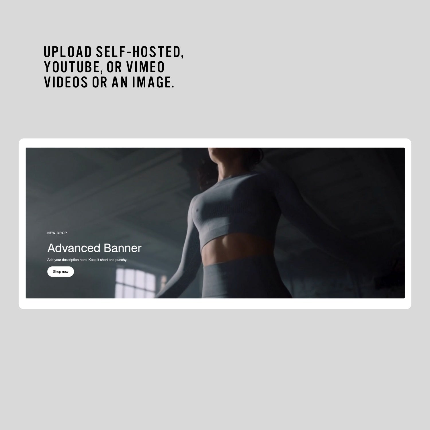 Advanced Banner – Video or Image Background