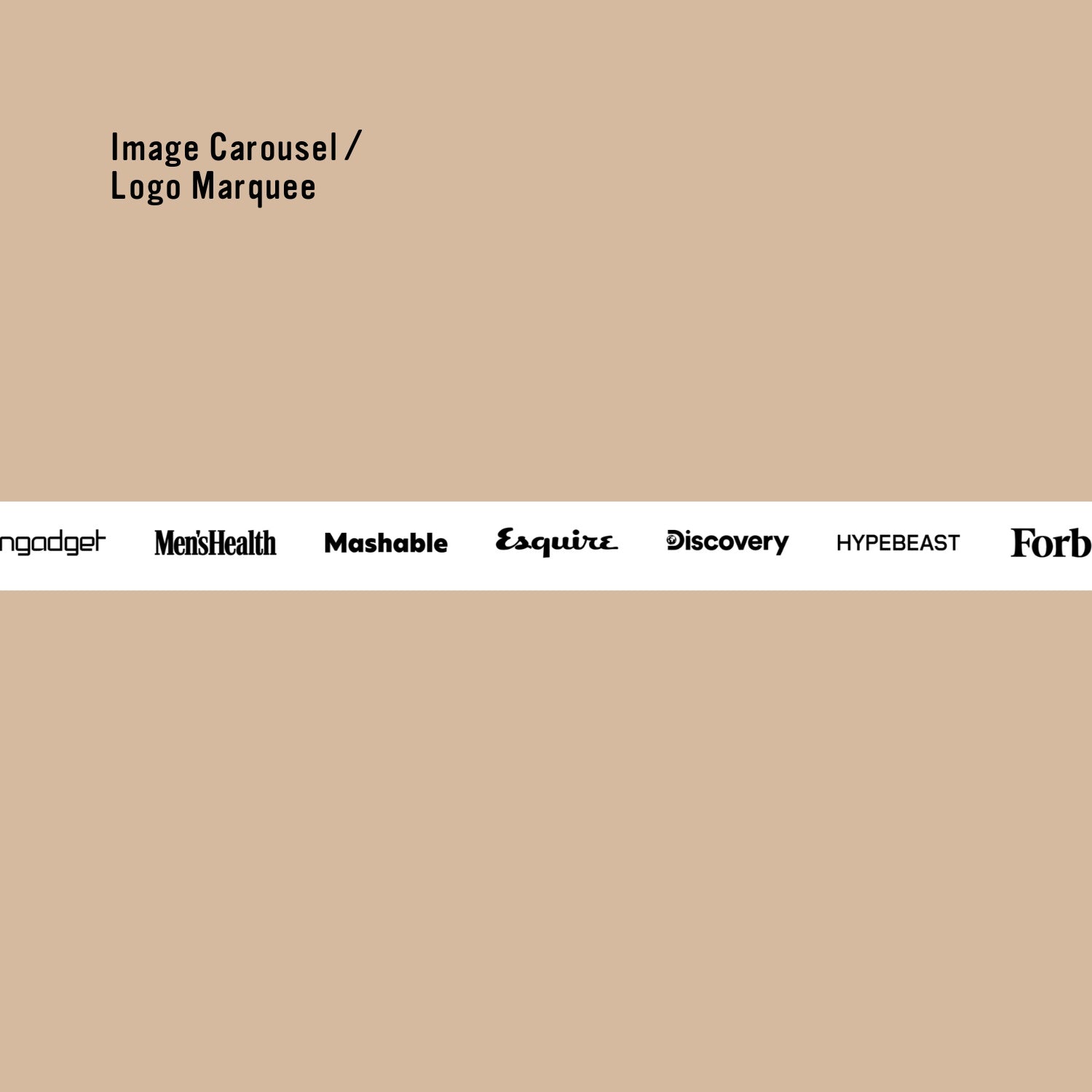 Image Carousel / Logo Marquee