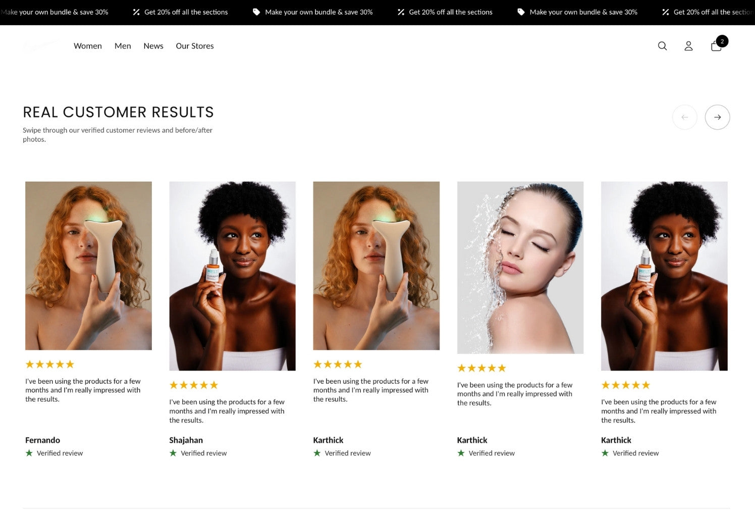 Customer Review Carousel with Images for Shopify 2.0