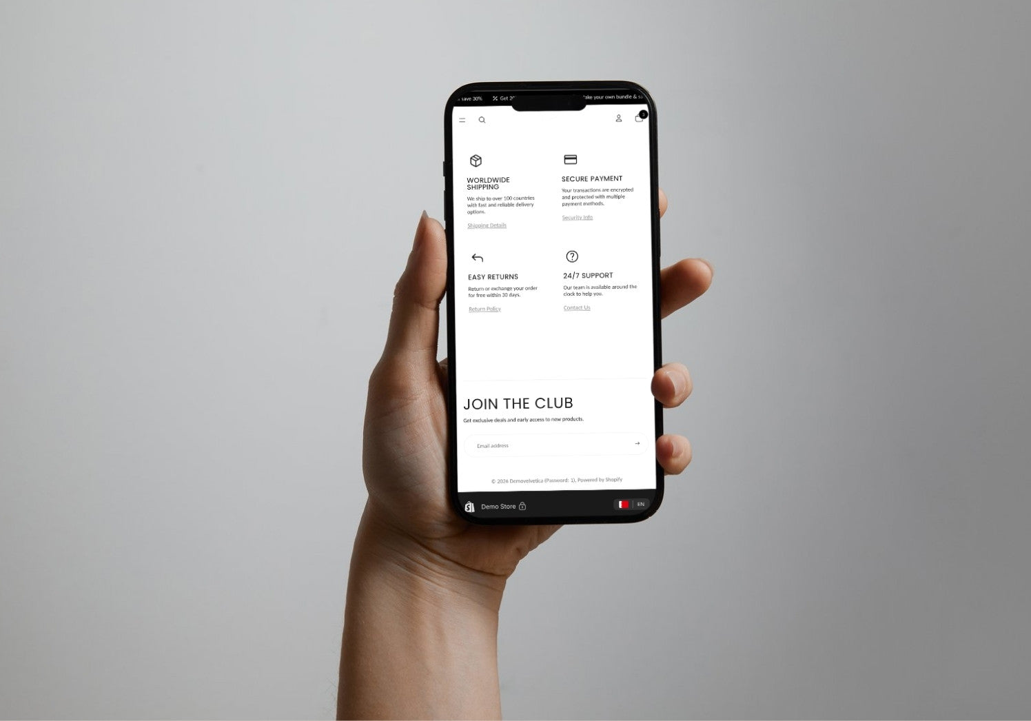 Features List – Icon, Heading & Text Section