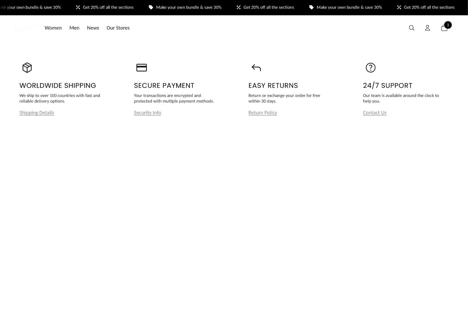 Features List – Icon, Heading & Text Section