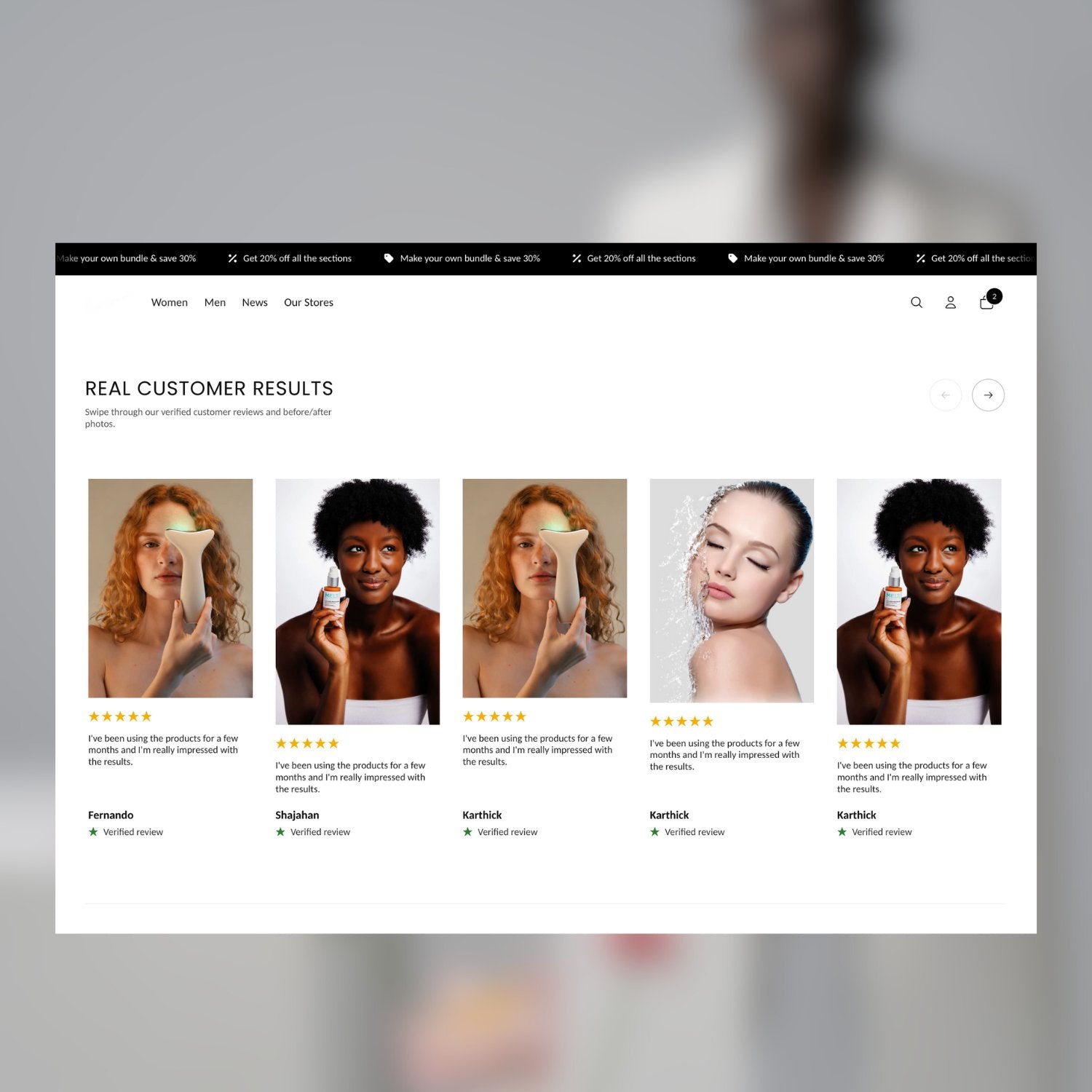 Customer Review Carousel with Images for Shopify 2.0
