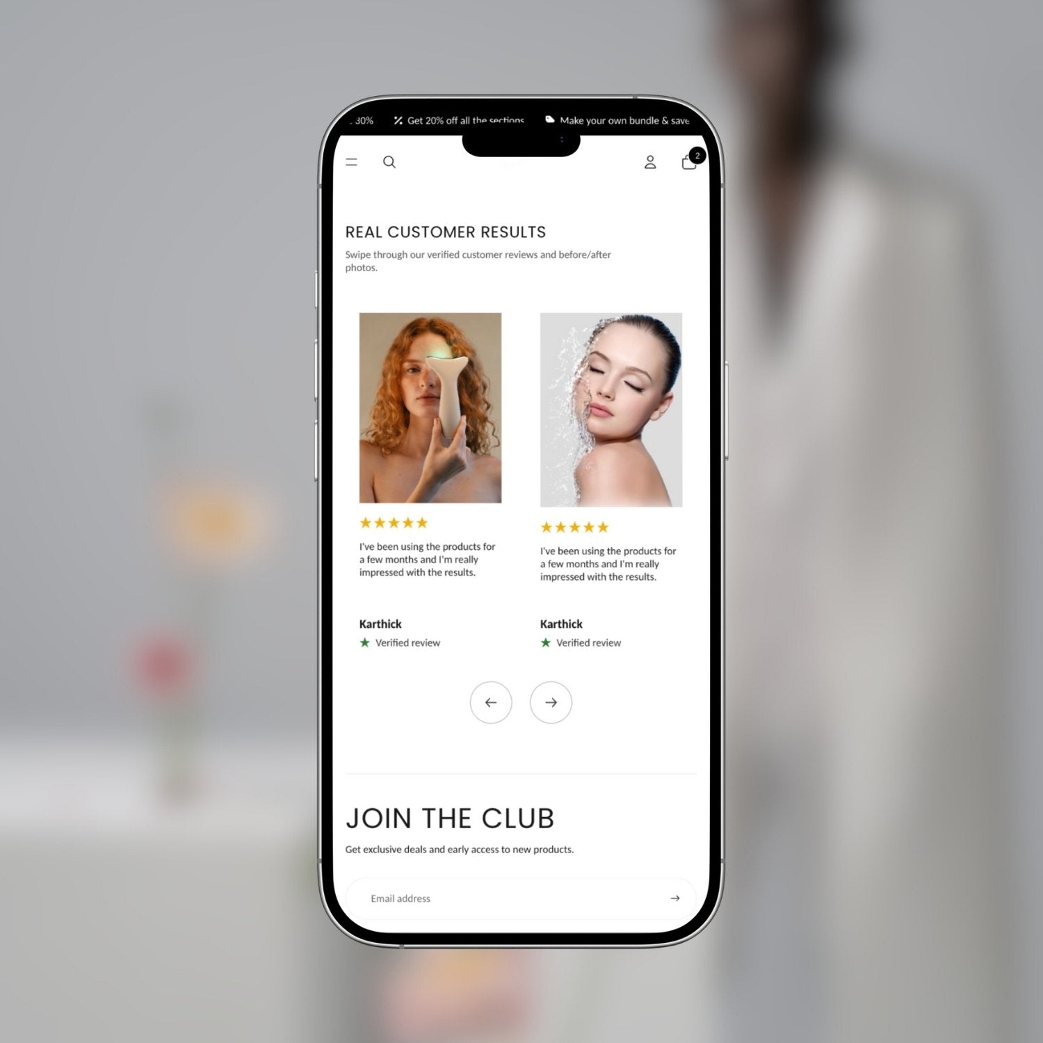 Customer Review Carousel with Images for Shopify 2.0