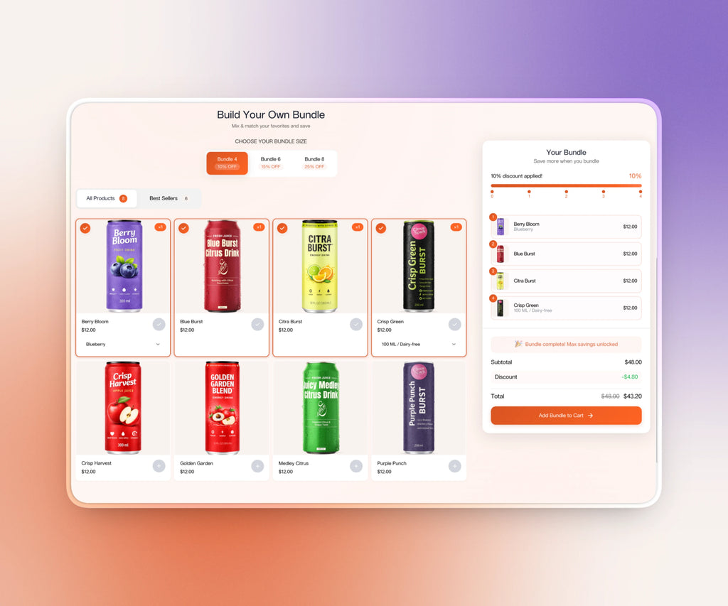 Premium Build Your Own Bundle Shopify Section — BYOB Bundle Builder