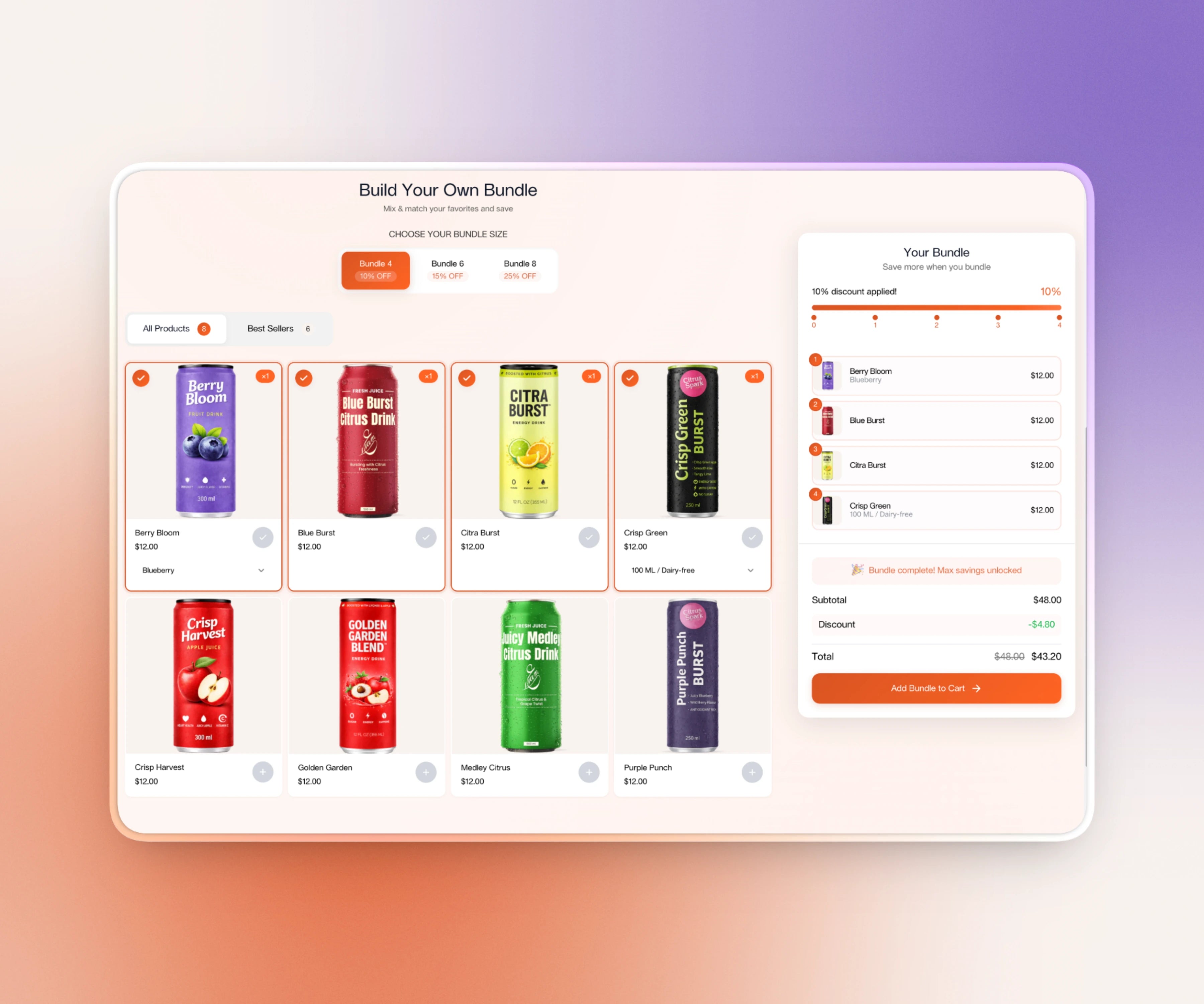 Premium Build Your Own Bundle Shopify Section — BYOB Bundle Builder