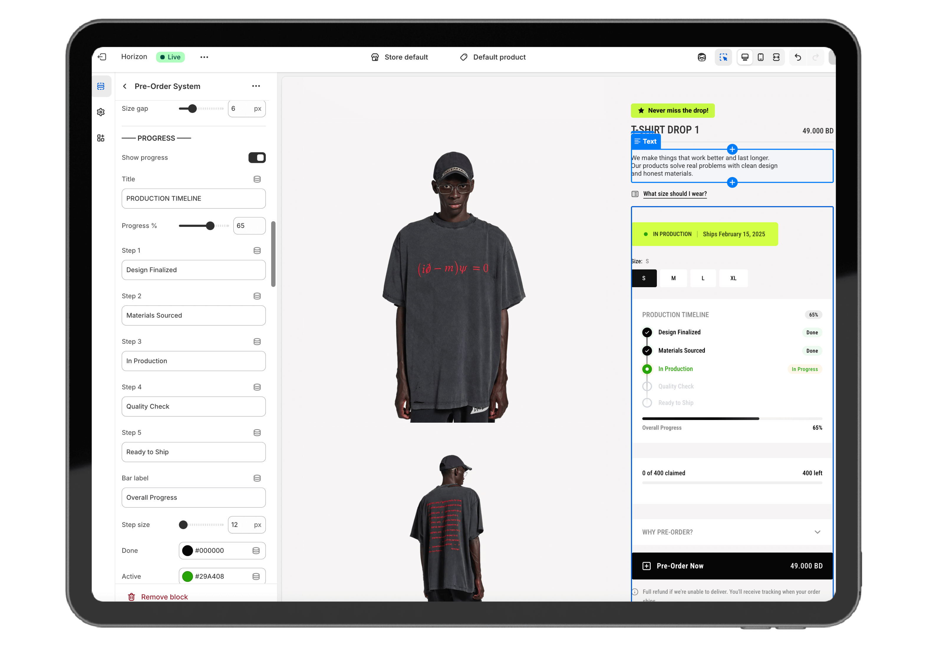 Premium Pre-Order Block – Built for Drops, Limited Editions & High-Intent Launches