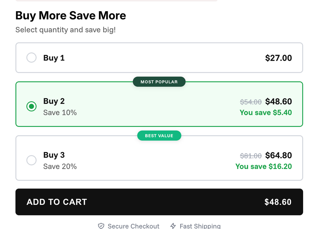 Volume Discounts