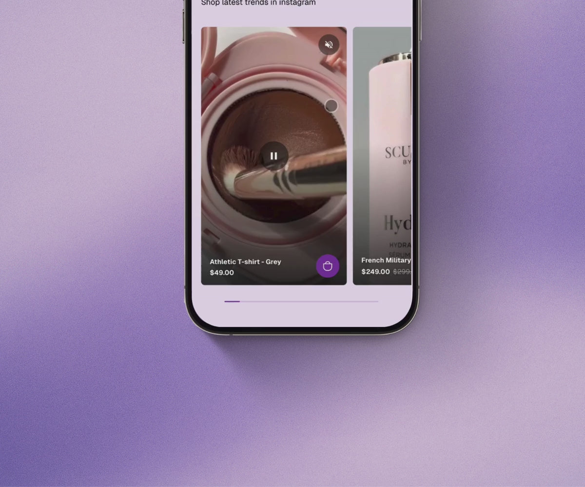 Shoppable Video Section