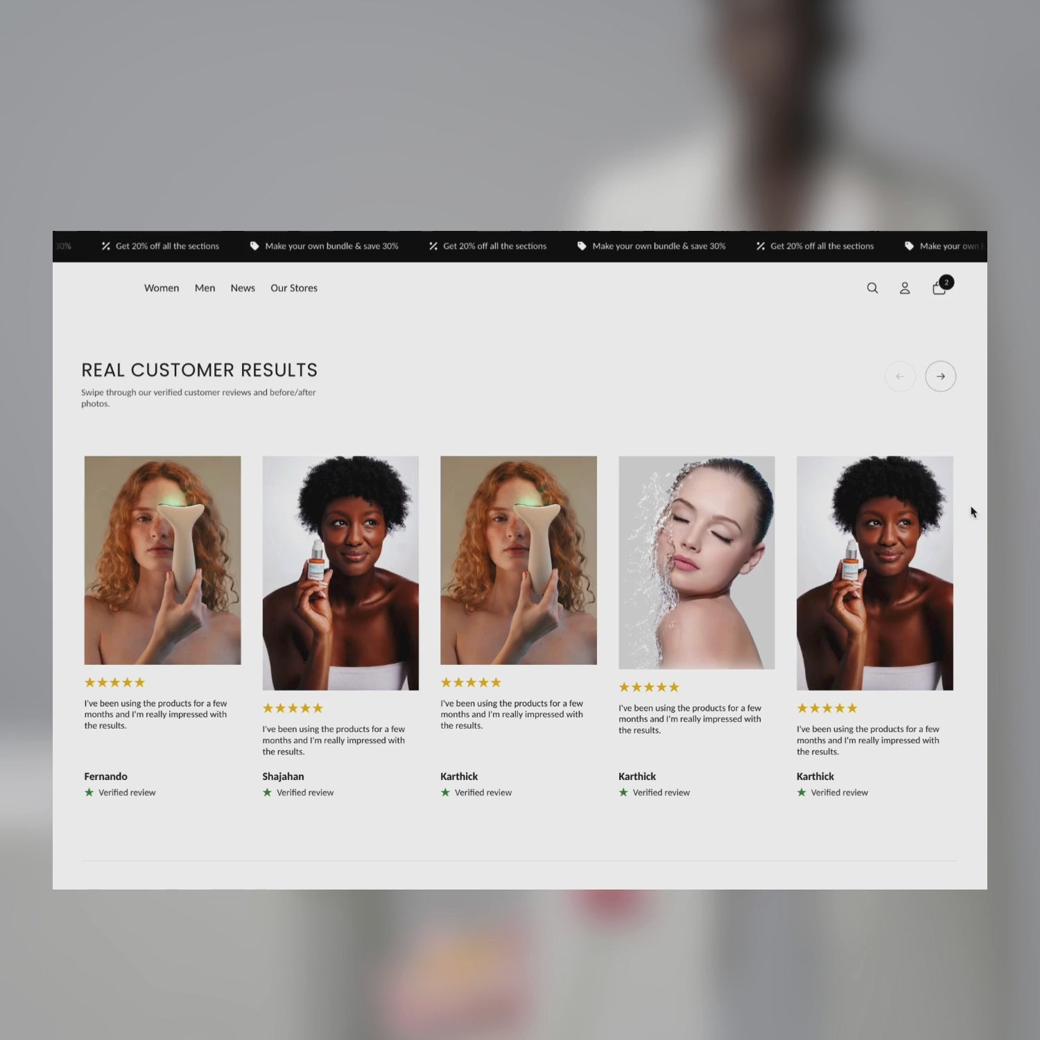 Customer Review Carousel with Images for Shopify 2.0