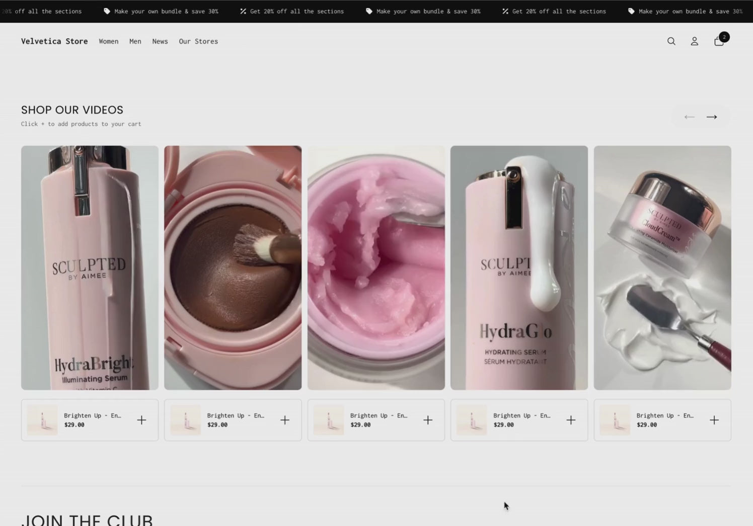 Shoppable Video Section for Shopify 2.0