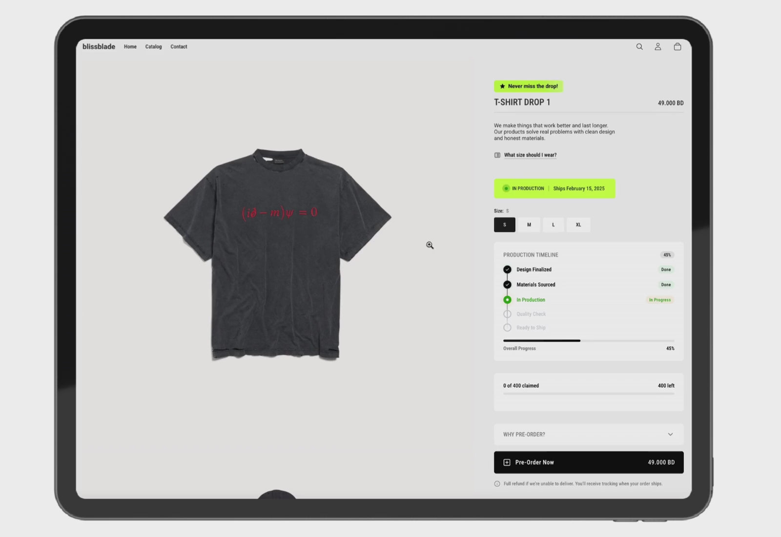 Premium Pre-Order Block – Built for Drops, Limited Editions & High-Intent Launches